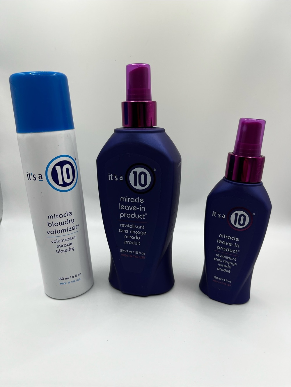 It’s a 10 Miracle Leave-In Product and spray - Purple